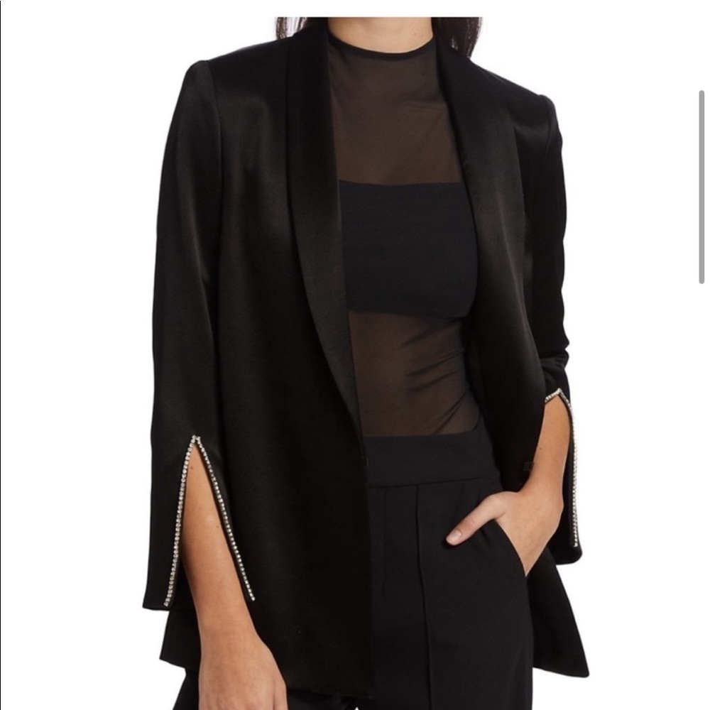 Alice + Olivia satin blazer